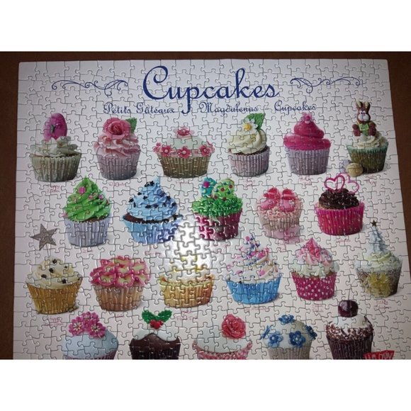 EuroGraphics Cupcake Celebration Puzzle (1000-Piece) Plus Sm Puzzle- Complete - Picture 4 of 11